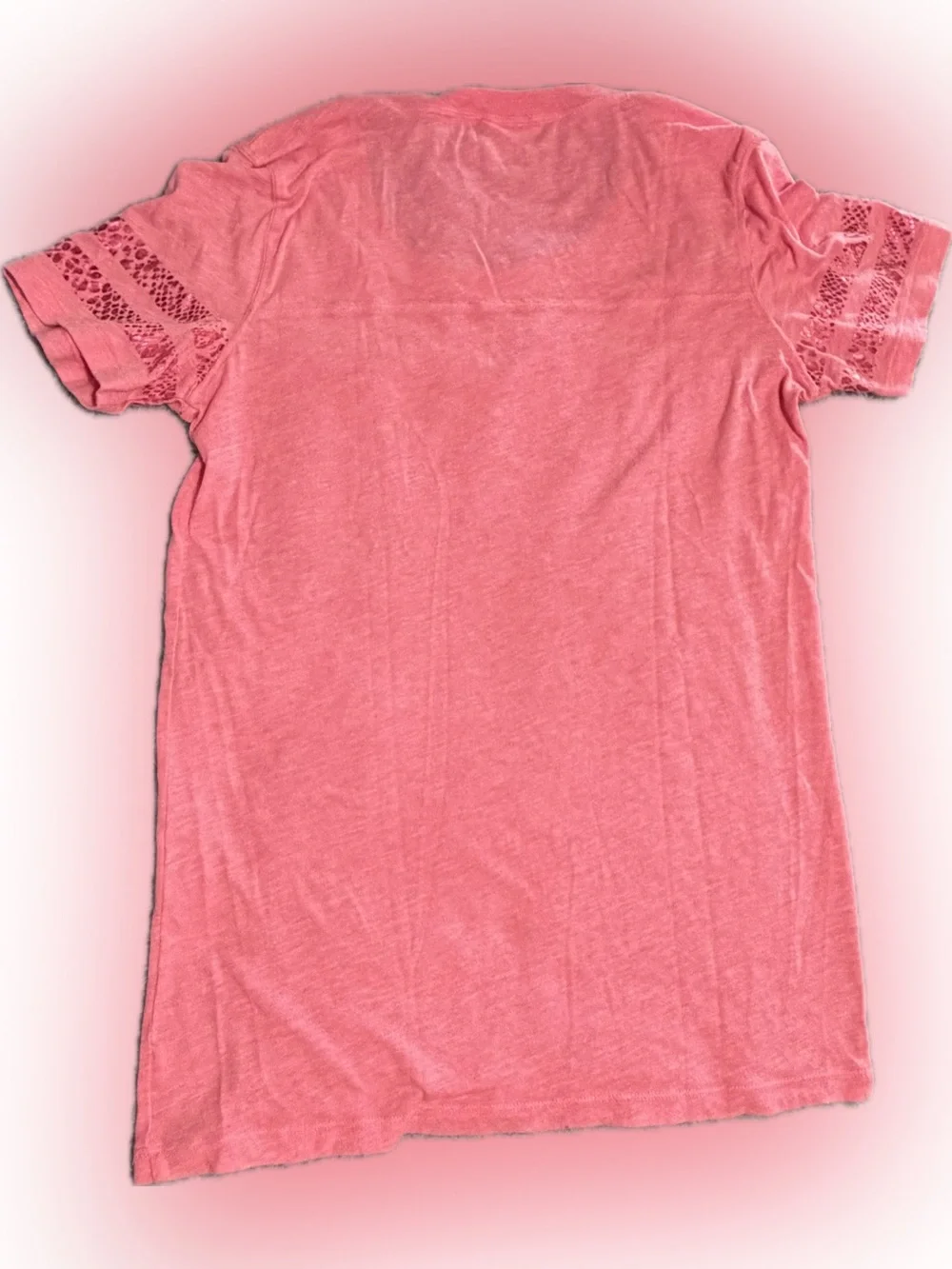 PINK Victoria's Secret Pink Sequin 'LOVE PINK' Short Sleeve Tee